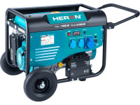 elektrocentrála HERON 8896421 benzínová 15HP/7,0kW, pro svařování, elektrický start, podvozek
